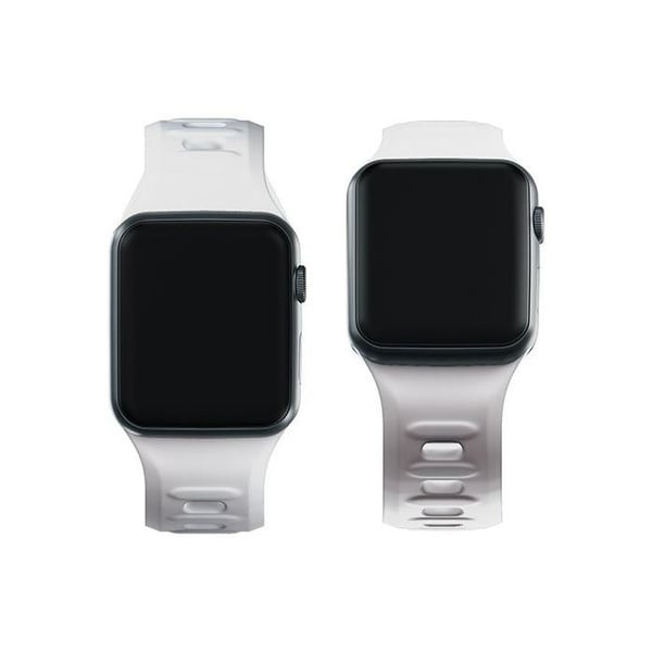 Siliconarmband för Apple Watch 42 mm 3MK Vit