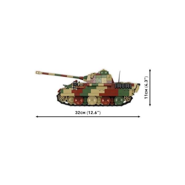 Bygglek - COBI - Pz.Kpfw. V Panther Ausf. A - Kamouflage - 1152 delar - 1 tankfigur