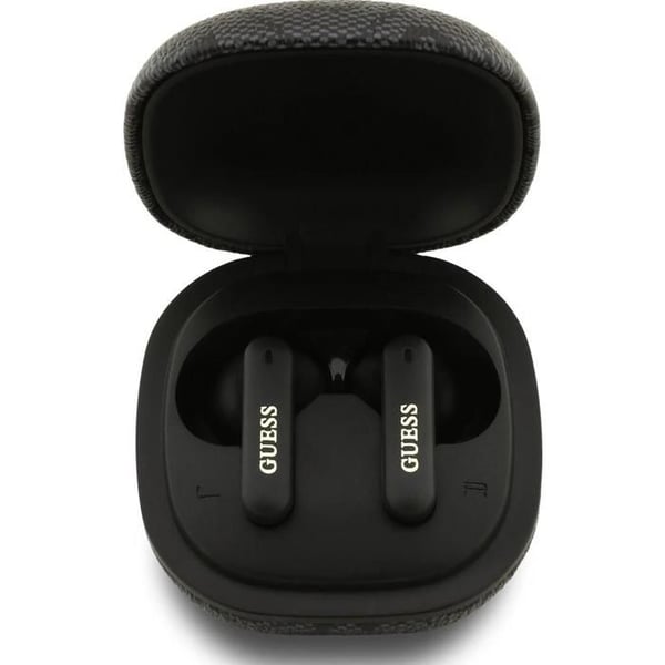 Guess 4G Classic Metal Logo TWS ENC Hörlurar Svart - GUTWST3P4EGK