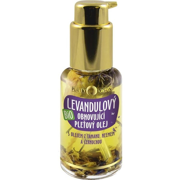 PURITY VISION Bio Lavendel Dybt Fornyende Ansigtsolie 45 ml
