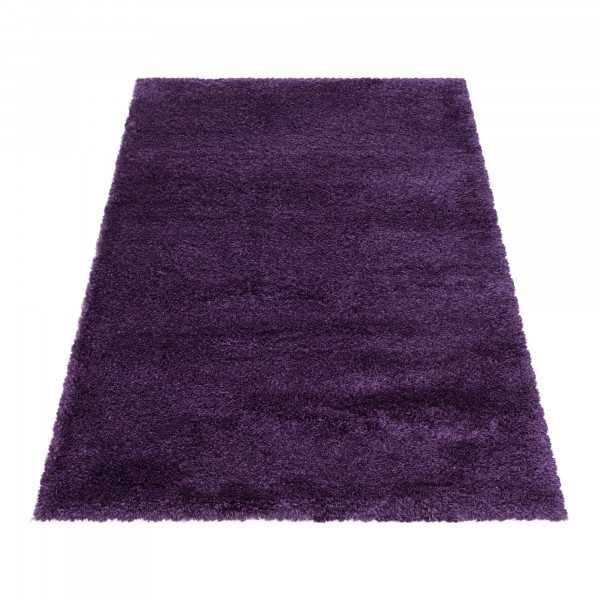 Matta - Hög lugg - FLUFFY 3500 - Lila - 200x290 cm - Shaggy - 30 mm höjd på luggen