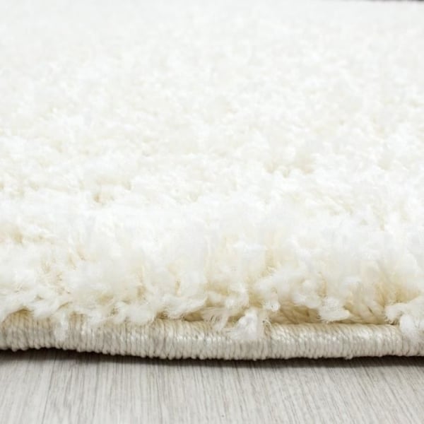Tjock lugg matta i en unik färg CREMÈ (Dimension: 80x250 cm)