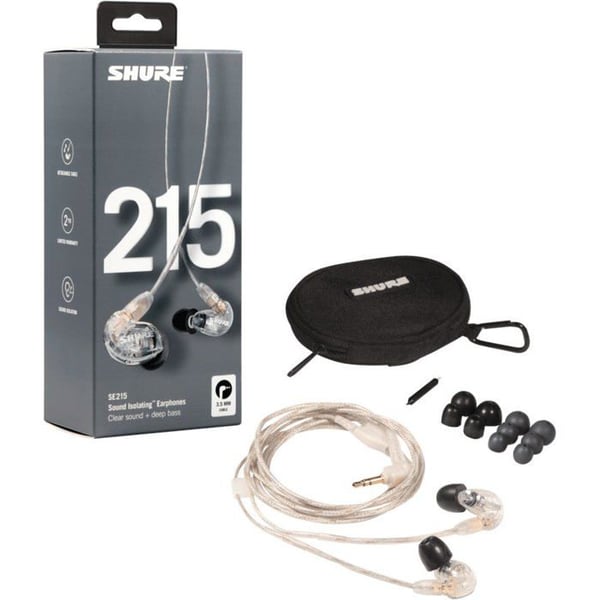 SHURE SE215CL In-Ear hovedtelefoner + sæt