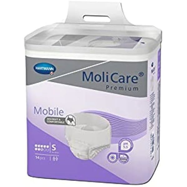 Inkontinensskydd - MOLICARE - Premium Mobile - 8 droppar - Andningsbar Komfort - Blandad