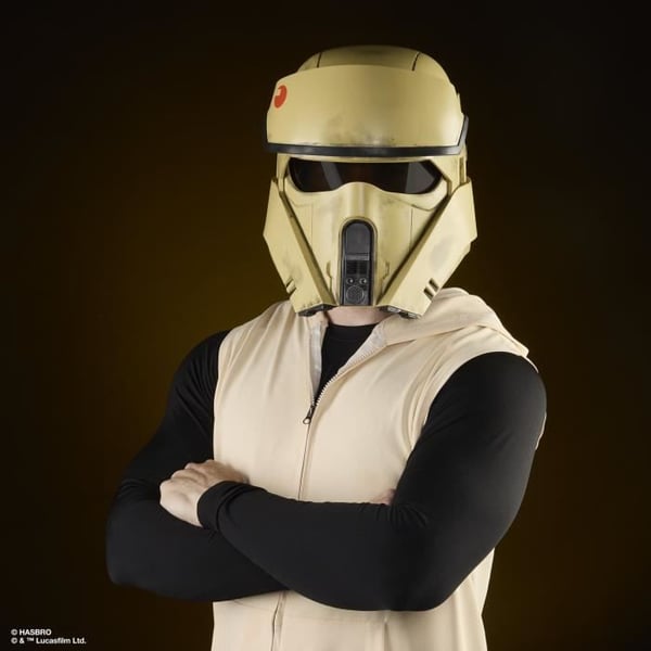 Premium elektronisk Shoretrooper-hjälm, cosplayartikel från Star Wars The Black Series: Andor, röstmodulering, från 14 år