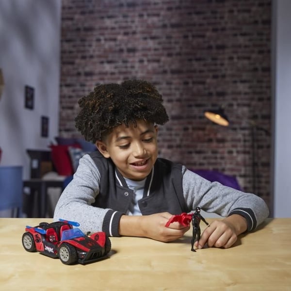 Figur 10 cm Miles Morales Racer Remix, Marvel Spider-Man VenomVersus Episk Värld av Action, från 4 år