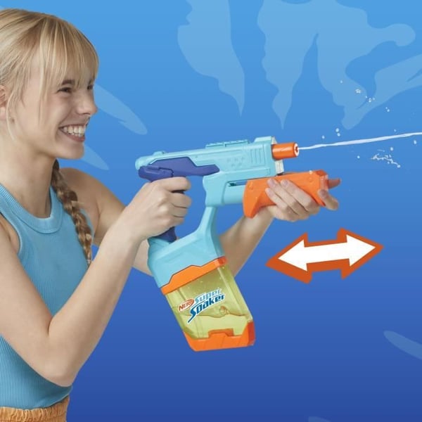Nerf Dunk-Fill, Pack med 2 vattenpistoler, lättfyllbara reservuarer för snabb påfyllning, vattensleksaker, Super Soaker, från 6 år.