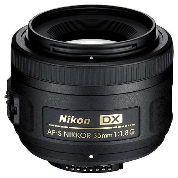 Nikon AF-S DX 35MM F/1.8G objektiv med fast fokus