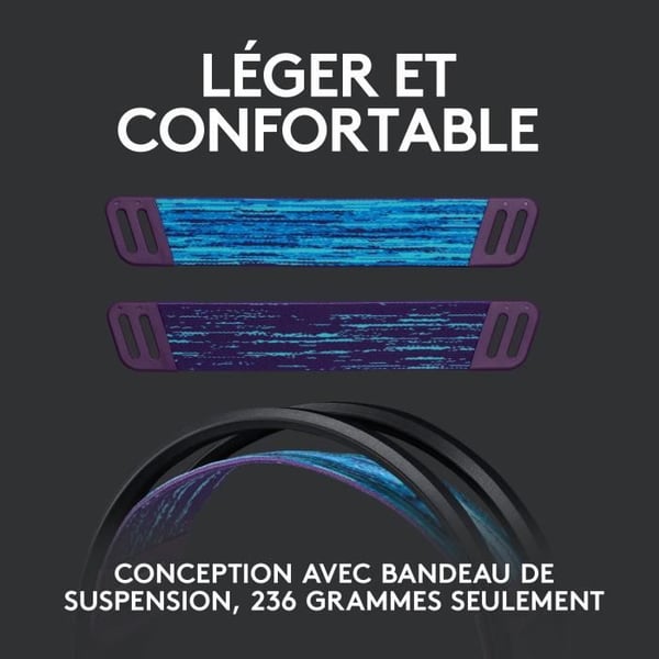 Gamingheadset - Trådlös - Logitech G - G535 Lightspeed - PS5, PS4, PC, MAC - Svart