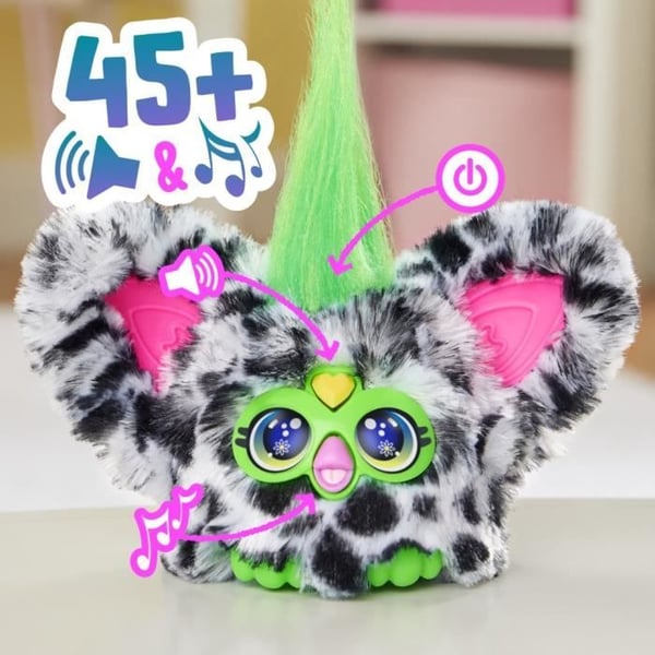 Furby Furblets Moo-Boo, Mini elektroniskt plush, för flickor och pojkar, över 45 ljud, från 6 år, serie 4, Hasbro
