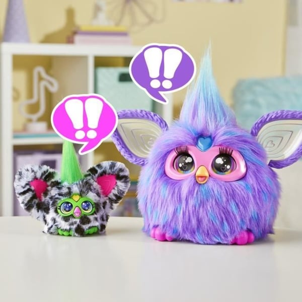 Furby Furblets Moo-Boo, Mini elektroniskt plush, för flickor och pojkar, över 45 ljud, från 6 år, serie 4, Hasbro