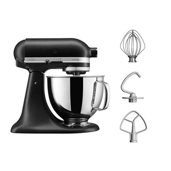 Robotkøkkenmaskine - KITCHENAID - Artisan 5KSM125 - 4,8 L - 300 W - Mat sort