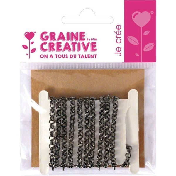 Graine Créative - Kätting Anthracite 1 meter Maska 3,8 mm