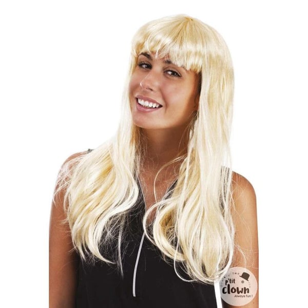 Peruk - LITEN CLOWN KOSTYM - Kvinna - Blond - Lugg - Beige