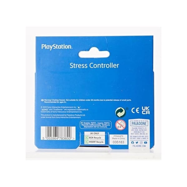 Stressaflastende legetøj - PALADONE - Antistressbold - PS5 - Gummi - Hvid - Unisex