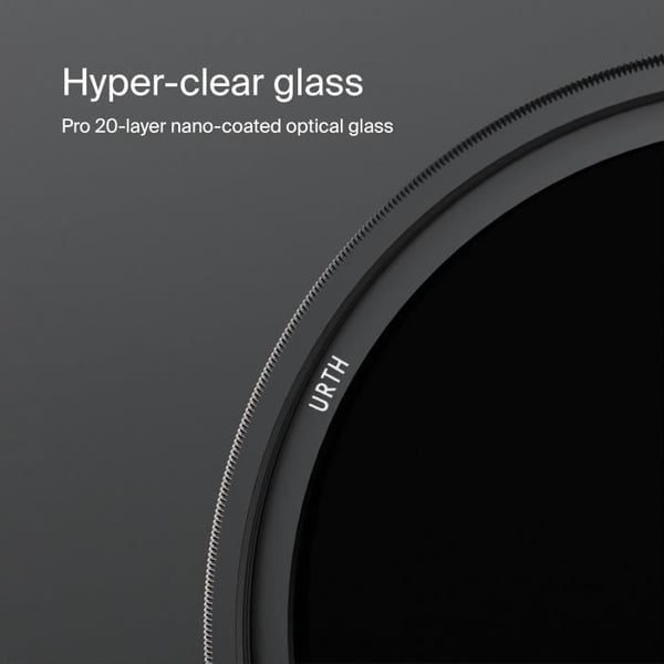 Variabel ND-filter - Urth - ND2-400 - 1-8,6 stopp - Diameter 77 mm - Nano-beläggning 8 lager