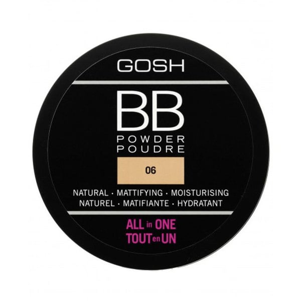 Kompaktpuder - Gosh - BB 06 - Varm Beige - 6,5g - För alla hudtyper Kompaktpuder - Gosh - BB 06 - Varm Beige - 6,5g - För alla hudtyper