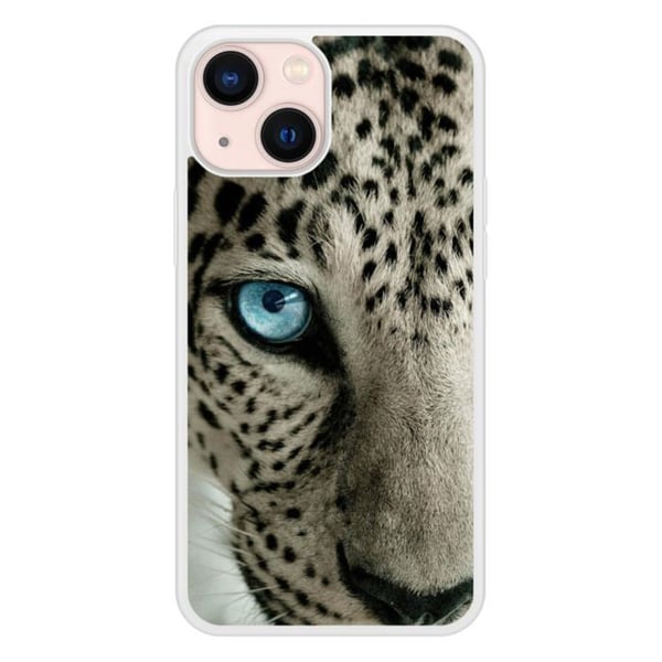 Siliconförstärkt tryckt skal kompatibelt med Apple iPhone 13 Mini Leopardöga