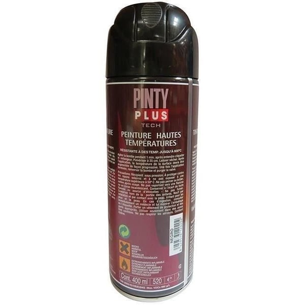 Sprayfärg - PINTY - A150 - Silver - 400 mL - Hög temperatur upp till 600°C