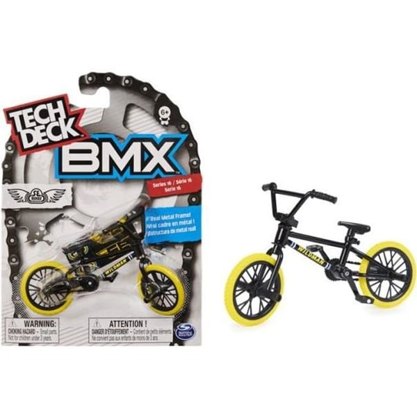 Tech Deck - Pack 1 BMX - Metallram - Autentisk design