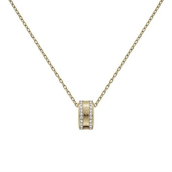 Collier - DANIEL WELLINGTON - DW00400510 - Forgyldt - Krystaller - Længde 45 cm