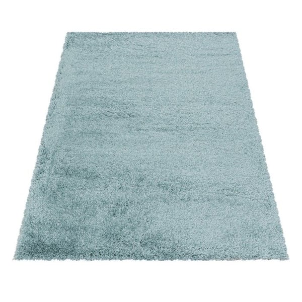Tjock och mjuk shaggy matta med långa hår på 30 mm för modern vardagsrum och sovrum (Dimension: 200x290 cm - Färg: Blå)