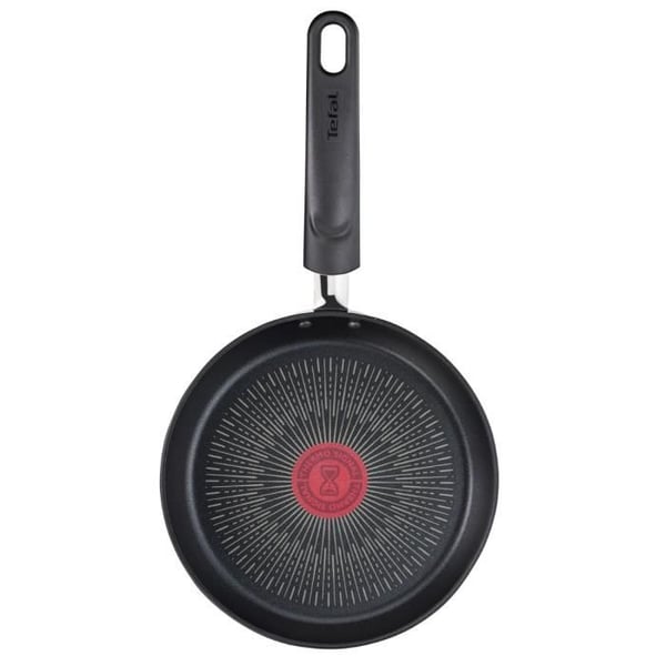 TEFAL G2550602 Stekpanna 28 cm OBEGRÄNSAD - Alla värmekällor inklusive induktion - Tillverkad i Frankrike - Svart