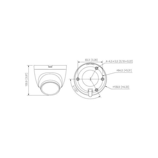 Dahua WizSense DH-IPC-HDW2449TP-S-LED-0280B 4MP säkerhetskamera