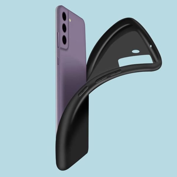 Skyddsskal - Samsung - Galaxy S21 FE - Silikon gel - Flexibel - Svart