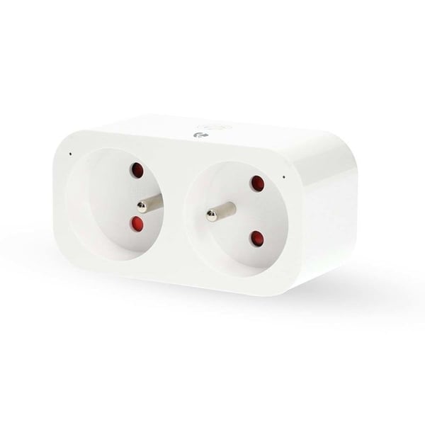 Smart Plugg - NEDIS - Dubbel SmartLife - Wattmätare - Timer - 3680W