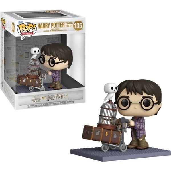 Funko POP! Deluxe: HP Anniversary- Harry Pushing Trolley