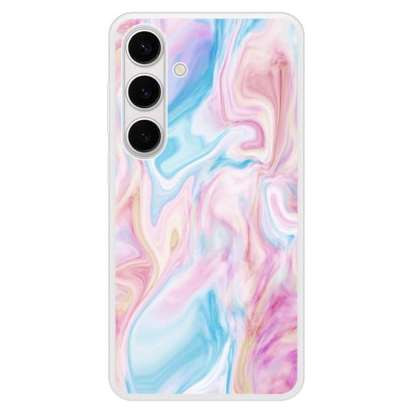 Skal i förstärkt silikon med tryck kompatibel med Samsung Galaxy S24 Plus Soap