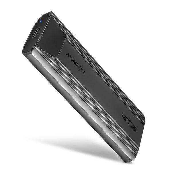 M.2-fodral - AXAGON - EEM2-GTS2 - USB-C 3.1 - NVMe & SATA - 10 Gbit/s