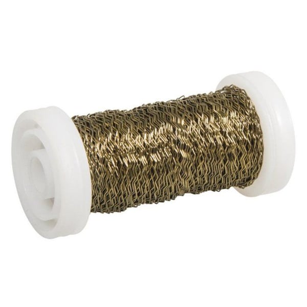 Effekttråd, 0,25mm ø, guld, på spole 60m
