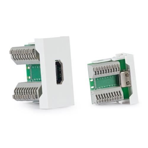 Panel WP-46H HDMI Female Fonestar, idealisk för konferensrum, snabb anslutning utan skruvar