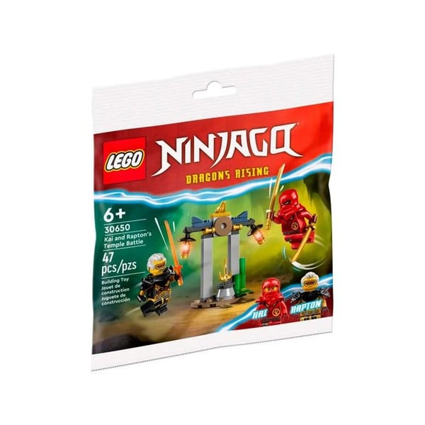 Byggklossar - LEGO - Ninjago-duell - 2 figurer - Tempel - 6 år och uppåt