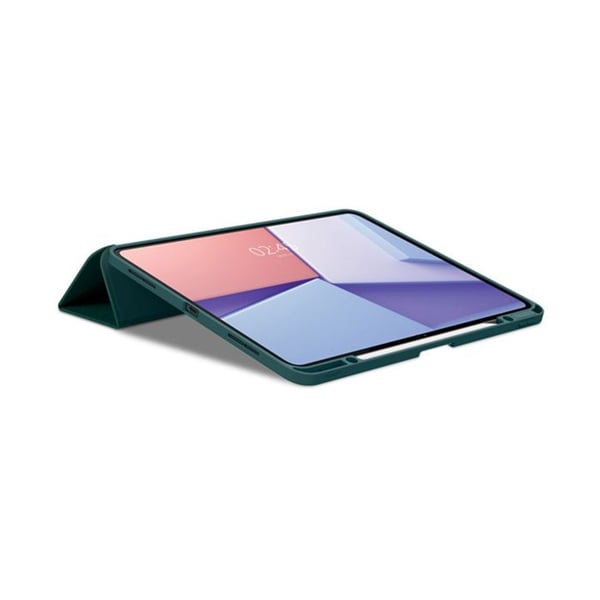 iPad Pro 13" Etui - Spigen - Urban Fit - Mørkegrøn - Kompatibel med M4, 2024 - Syntetisk