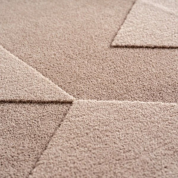 Teppe - AYYILDIZ - Bohèmes - Geometrisk - Beige - 3D-effekt