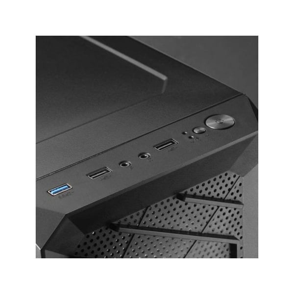 Mars Gaming MC-2000, Mid-Tower ATX-fodral, helt sidofönster, Mesh-frontdesign, 1x FDB 120 mm fläkt