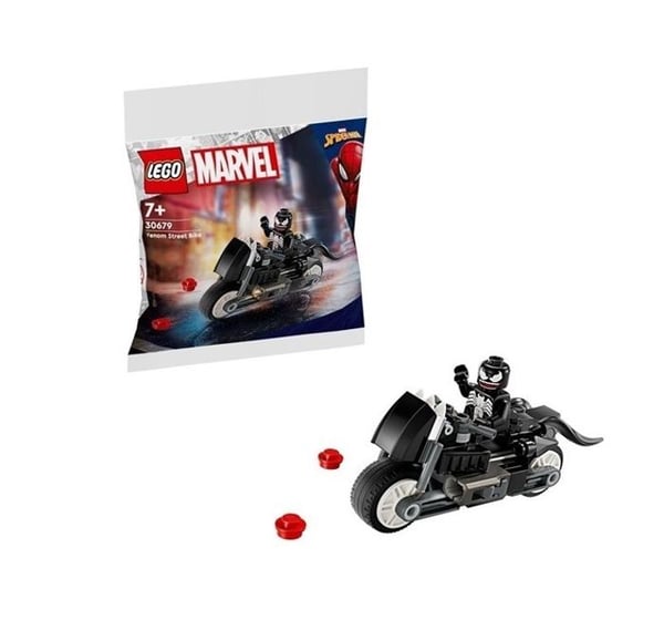 Byggsats - LEGO - 30679 - Spider-Man - Venom Street Bike - 10 cm lång
