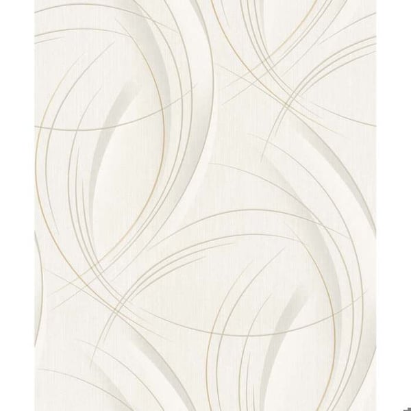 Vävt tapet 10218-31 Tapet med vågiga ränder 0.53 x 10.05 m Erismann GMK - Fashion For Walls grå