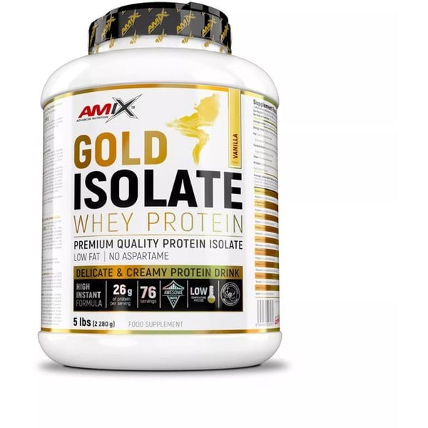 Amix Nutrition Gold Whey Protein Isolat 2280g, Vanilj
