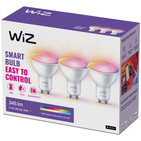 Wi-Fi BLE 50W GU10 922-65 RGB 3CT/6