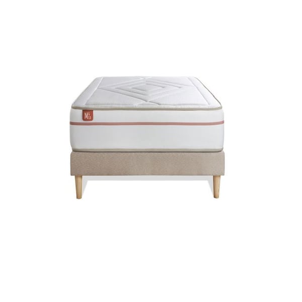 LE PAISIBLE set 90x190cm BioVisco memoryskum - 24cm tjock + Beige kitbotten