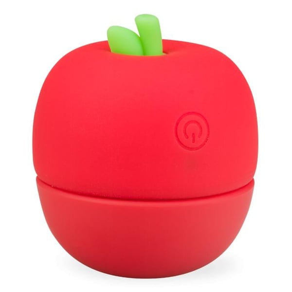 Kvinnlig vibrator klitorisstimulator - Klitorisstimulator med tunga 12 lägen Secret Apple - Röd