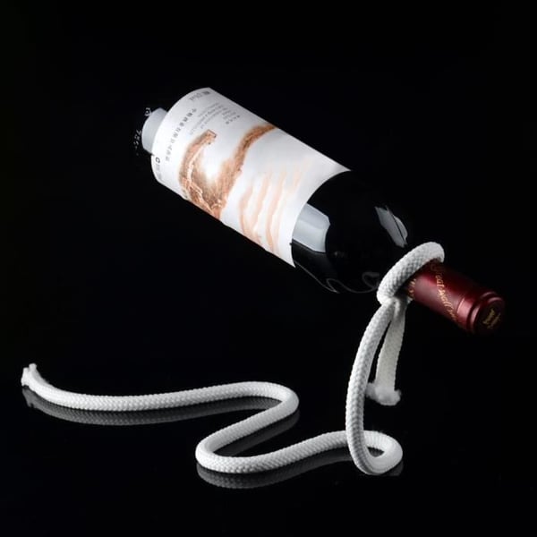 Magic Wine Bottle Chain Flytande hållare Illusion Rack Metal Art Stand Hållare sghakiut2462
