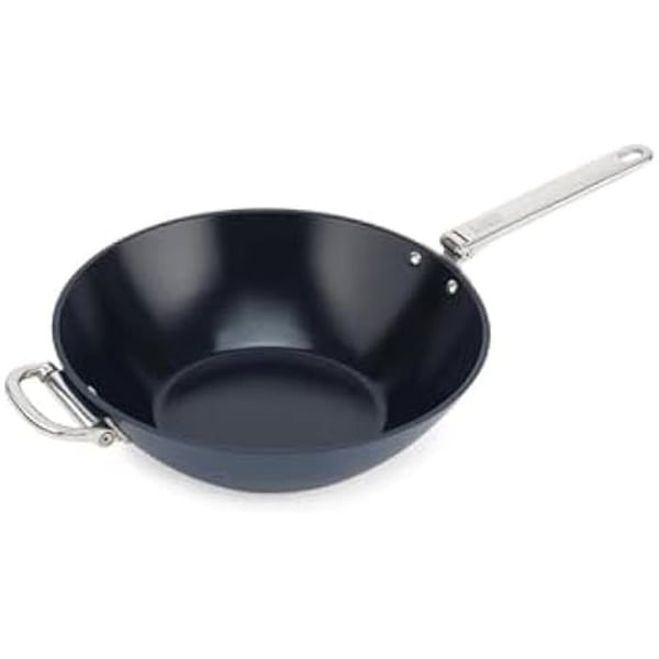 Stekpanna - JOSEPH JOSEPH - Space Wok - 32 cm - Fällbart handtag - Keramisk non-stick