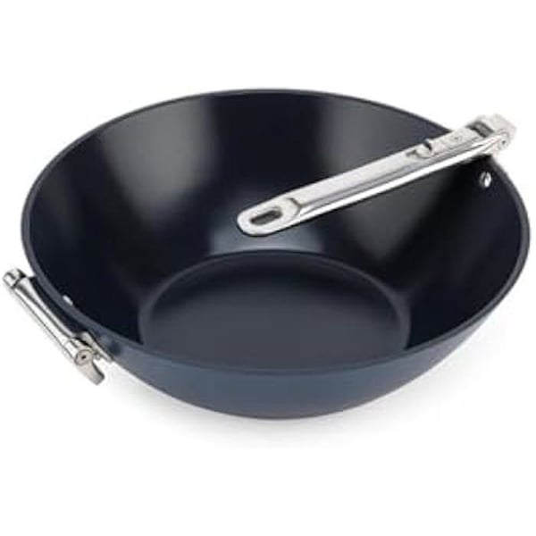 Stekpanna - JOSEPH JOSEPH - Space Wok - 32 cm - Fällbart handtag - Keramisk non-stick