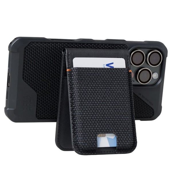 MagSafe Foldbart Pung med 3 Kortrum Metropolis Kevlar UAG Sort