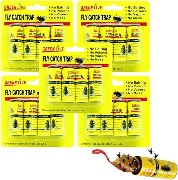 Flugfällorrulle, flugfångartejper, flugdödarpapper, 20 st inomhus flugdödande papper mot knott[J443]